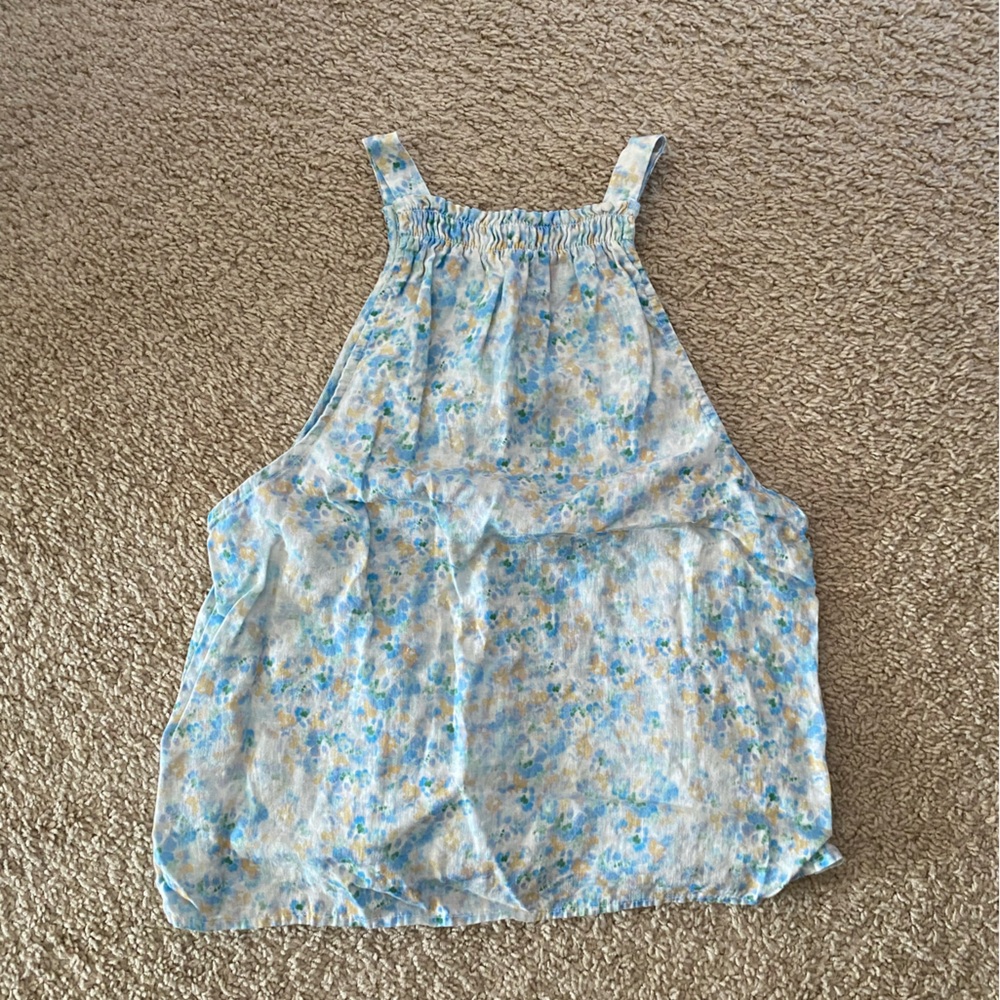 Bella Dahl Blue Floral Top